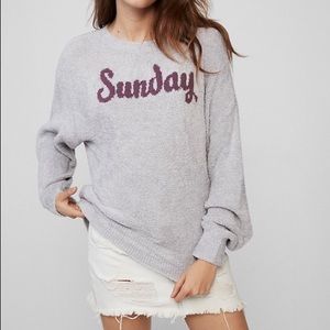 SOLD! Express Velour Sunday Pullover Sweater